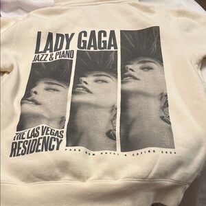 Lady Gaga Las Vegas Residency Cream Hoodie